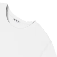 StringKing Men's Pima Cotton Short Sleeve Crewneck T-Shirt - Sharp Fit, White, Detail