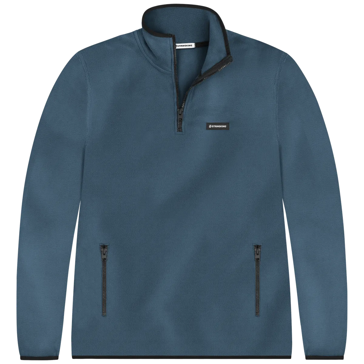 StringKing Men's Polartec Fleece Quarter Zip Pro - Sharp Fit, Indian Teal, Front