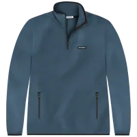 StringKing Men's Polartec Fleece Quarter Zip Pro - Sharp Fit, Indian Teal, Front