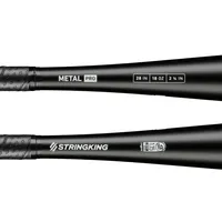 StringKing Metal Pro USSSA - Drop 10, 28" / 18 oz, Black, Bat Details, Horizontal