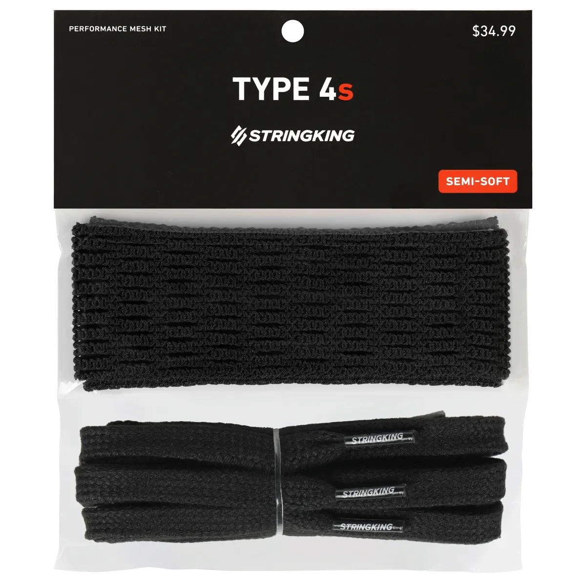 StringKing Type 4 - Type 4s, Mesh Kit, Black, Packaged with Strings