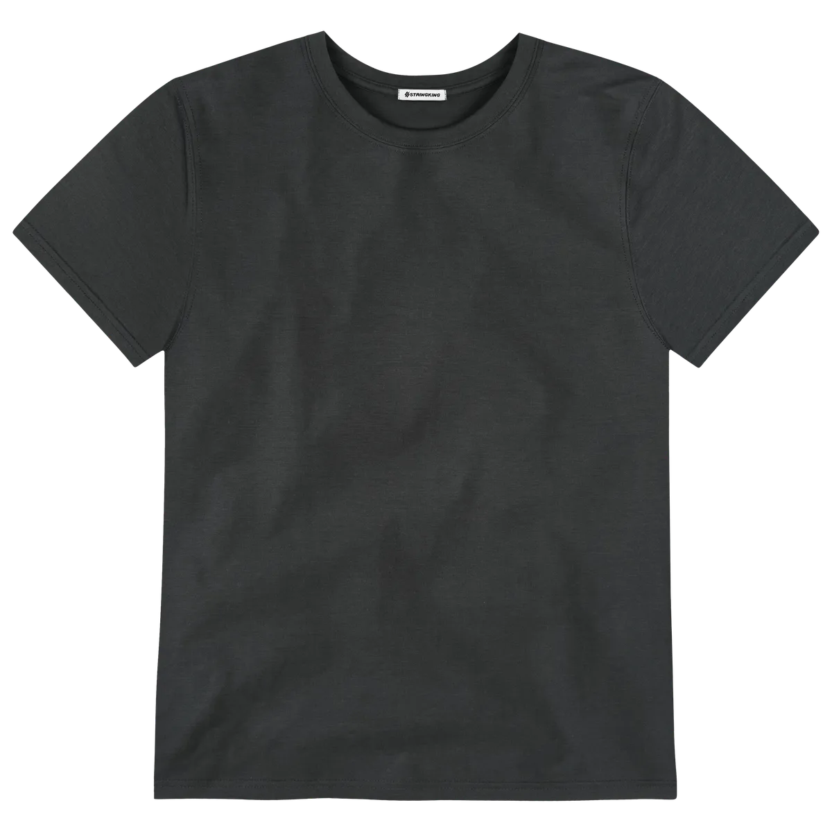 StringKing Men's FlexStyle Short Sleeve Crewneck T-Shirt - Relaxed Fit, Moonless Night, Front