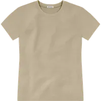 StringKing Men's Heavy Pima Cotton T-Shirt - Sharp Fit, Warm Khaki, Front