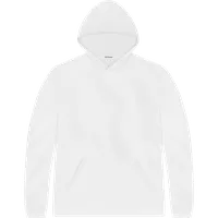 StringKing Men's Pima Terry Hoodie - Sharp Fit, White, Front