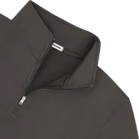 StringKing Men's FlexTech Quarter Zip - Relaxed Fit, Charcoal, Detail