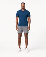 StringKing Men's StayCool Polo - Relaxed Fit, Navy Blue, Full Front - Human Model