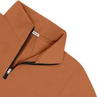 StringKing Men's FlexStyle Quarter Zip - Sharp Fit, Bombay Brown, Detail