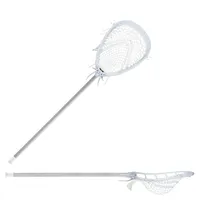 StringKing Women's Complete 2 Pro Goalie - Mark 2G Goalie, A 162, Grizzly 2s, White / Silver, Full Stick Diagonal, Horizontal