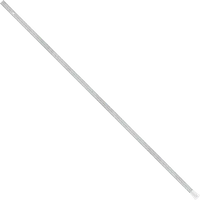 StringKing A Series Defense - 380 Grams, Silver, Full Length, Angled, Left Side, With Butt End