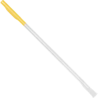 StringKing Composite 2 Pro Faceoff Double Lever - 175 Grams, White / Yellow, Full Length, Angled, Left Side, With Butt End