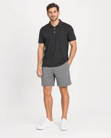 StringKing Men's Pima Jersey Classic Polo, Full Front - Human Model - Top of head to Knees
