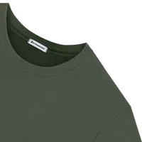 StringKing Men's Pima Cotton Crewneck Sweatshirt with Pocket - Sharp Fit, Moss, Detail