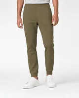 StringKing Men's Pima Terry Sweatpants - Relaxed Fit, Olive Drab, Full Front - Human Model - Waist to Feet