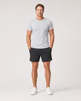 StringKing Men's Velocity Short - Sharp Fit, Black, 7 inch, Full Front - Human Model