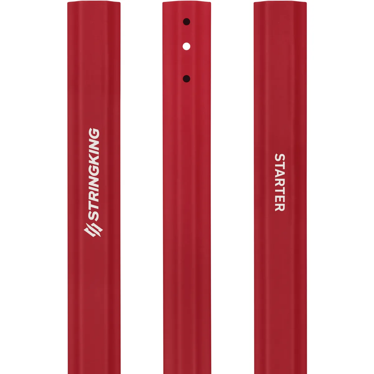 StringKing Women's Starter Junior Shaft - 28″, Red, Top Section, Right, Back, Left