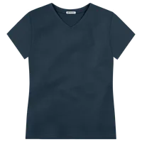 StringKing Women's FlexTech Short Sleeve V-Neck T-Shirt - Sharp Fit, Navy, Front