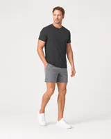 StringKing Men's StayCool Tee - Relaxed Fit, Black, Full Front Angle - Human Model
