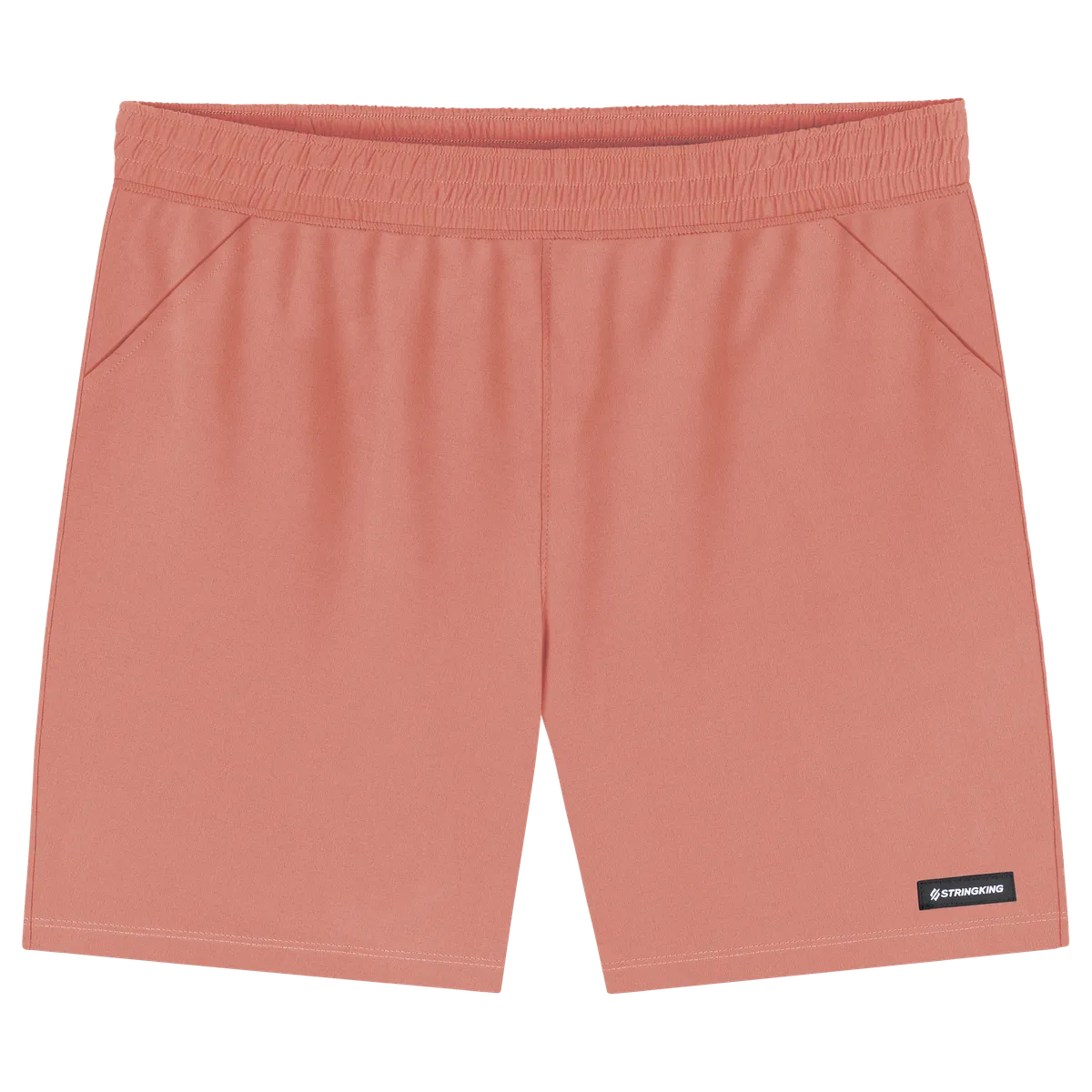 StringKing Men's Nylon Game Shorts - Sharp Fit, Crabapple, Front