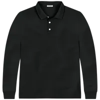 StringKing Men's FlexStyle Long Sleeve Polo - Relaxed Fit, Moonless Night, Front