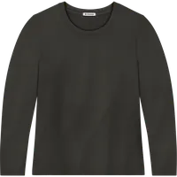 StringKing Women's Pima Terry Long Sleeve Tee - Sharp Fit, Peat, Front