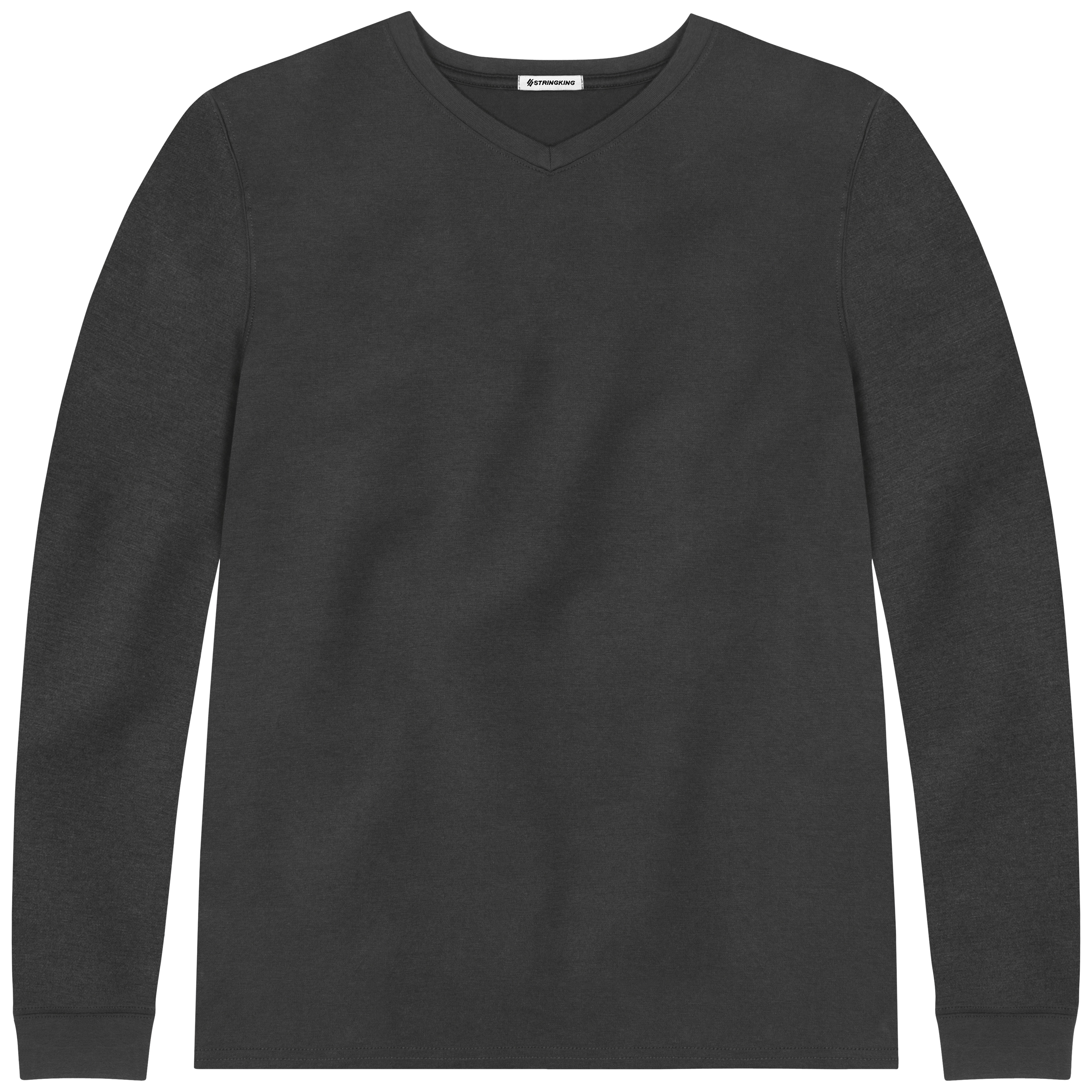 ★GLOWNY★ G CLASSIC VNECK LONG SLEEVE GRAY G CLASSIC V-NECK LONG SLEEVE (MELANGE GRAY) - GLOWNY