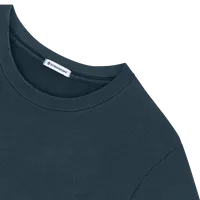 StringKing Women's Heavy Pima Cotton T-Shirt - Relaxed Fit, Navy, Detail