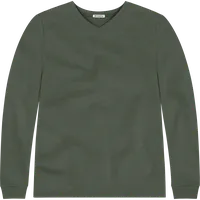 StringKing Men's FlexStyle Long Sleeve V-Neck T-Shirt - Sharp Fit, Thyme, Front