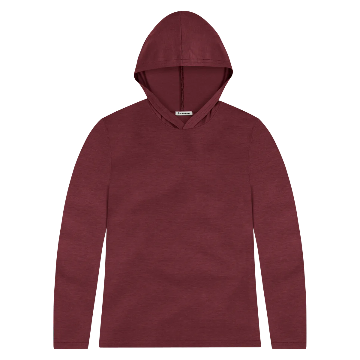 StringKing Women's FlexStyle Lightweight Hoodie - Sharp Fit, Rhubarb, Front