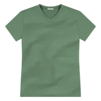 StringKing Men's FlexTech Short Sleeve V-Neck T-Shirt - Sharp Fit, Green, Front