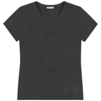 StringKing Women's FlexTech Short Sleeve Crewneck T-Shirt - Sharp Fit, Black, Front