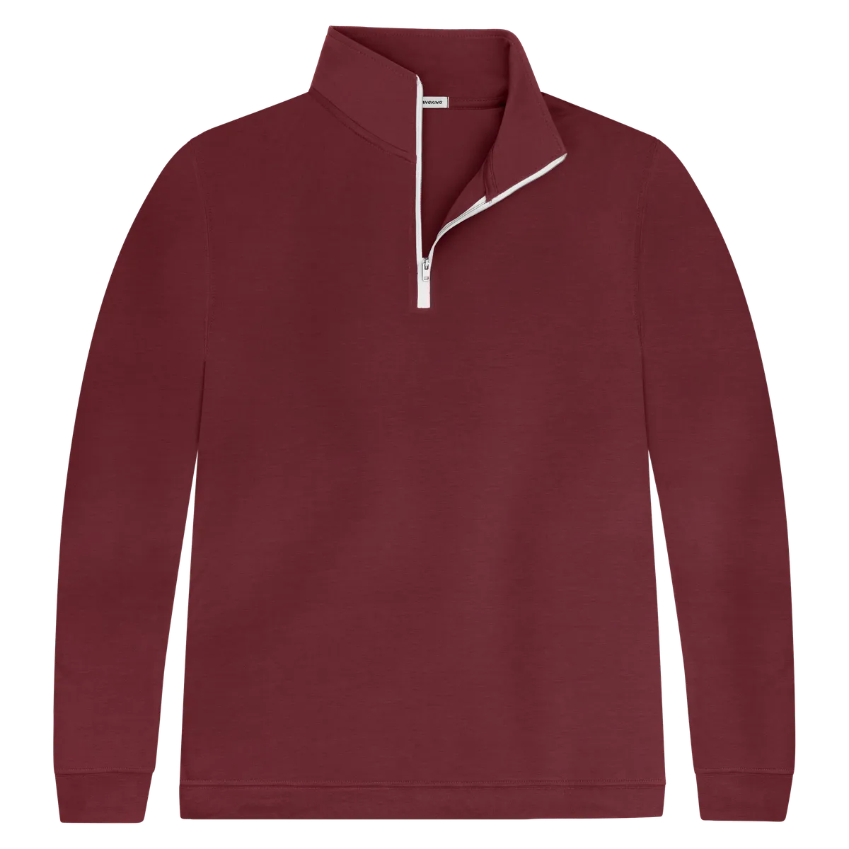 StringKing Men's FlexStyle Quarter Zip - Sharp Fit, Rhubarb, Front