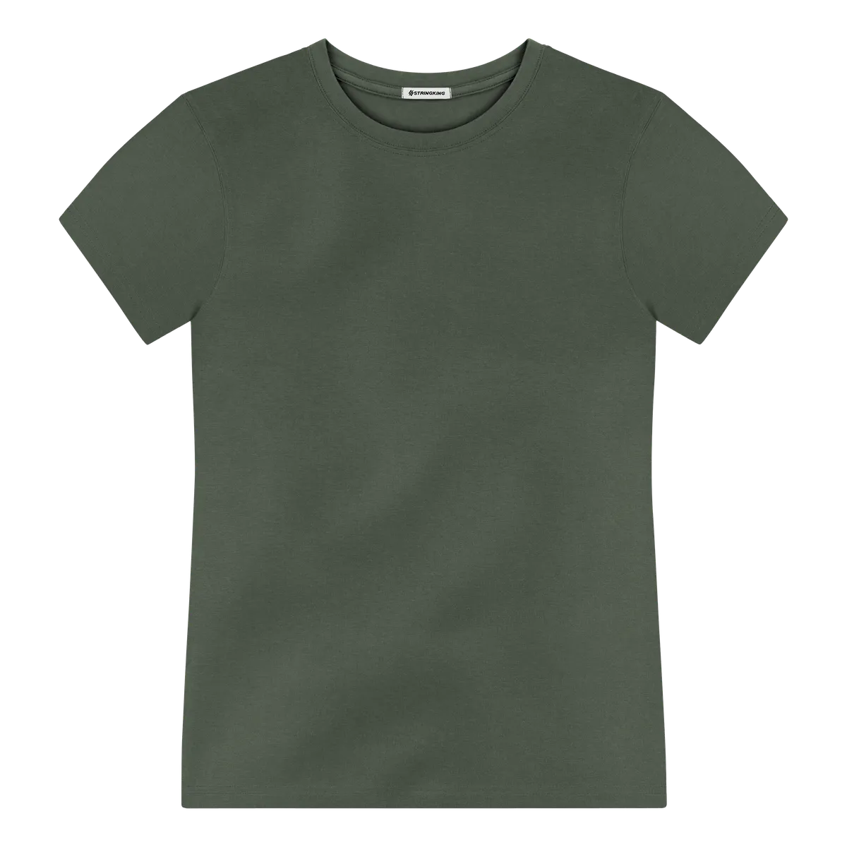 StringKing Men's Pima Jersey Tee - Sharp Fit, Moss, Front