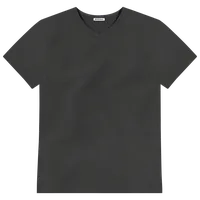 StringKing Men's FlexTech Short Sleeve V-Neck T-Shirt - Relaxed Fit, Black, Front