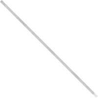 StringKing Starter Defense Shaft - 52″, Silver, Full Length, Angled, Left Side, With Butt End