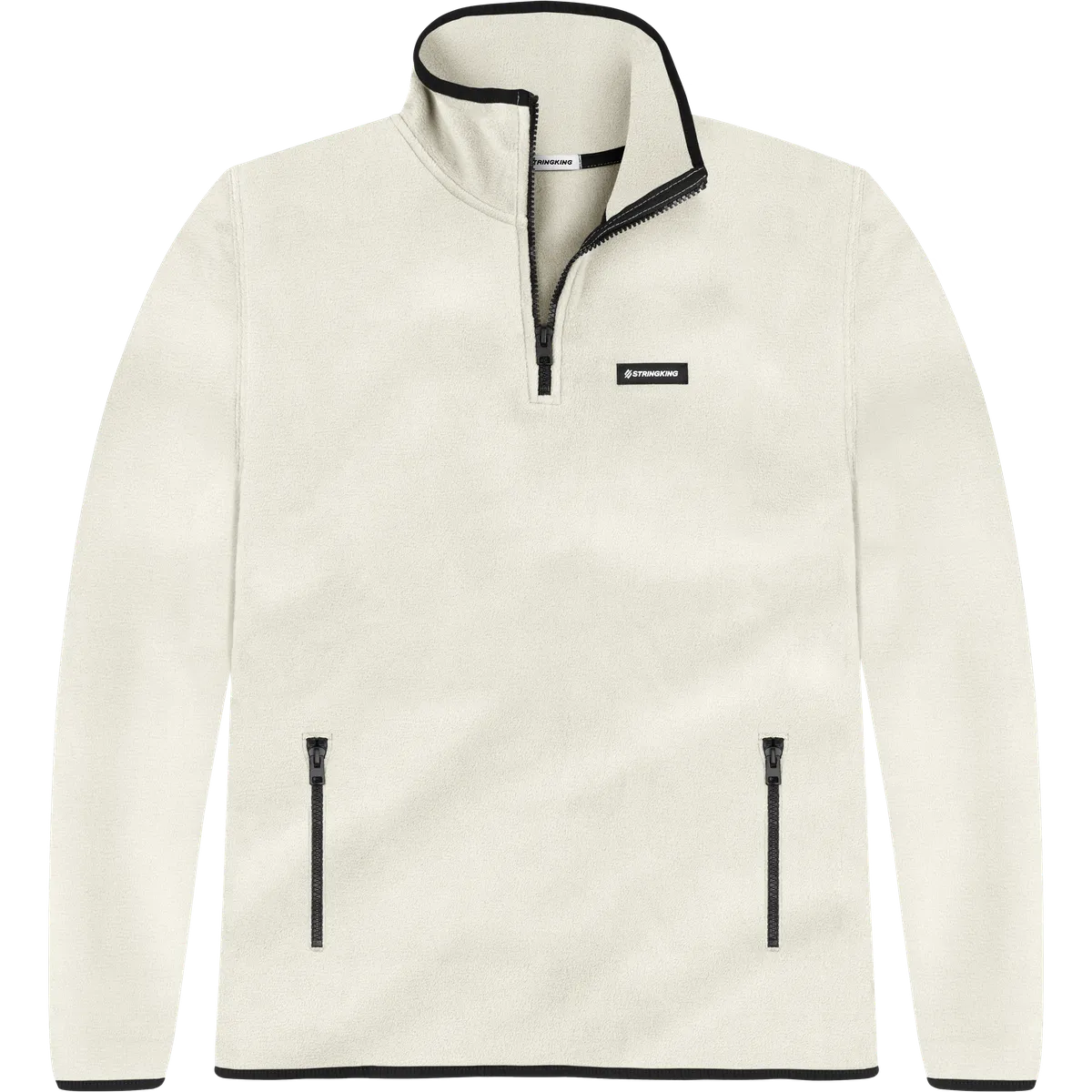 StringKing Men's Polartec Fleece Quarter Zip Pro - Relaxed Fit, Jet Stream, Front