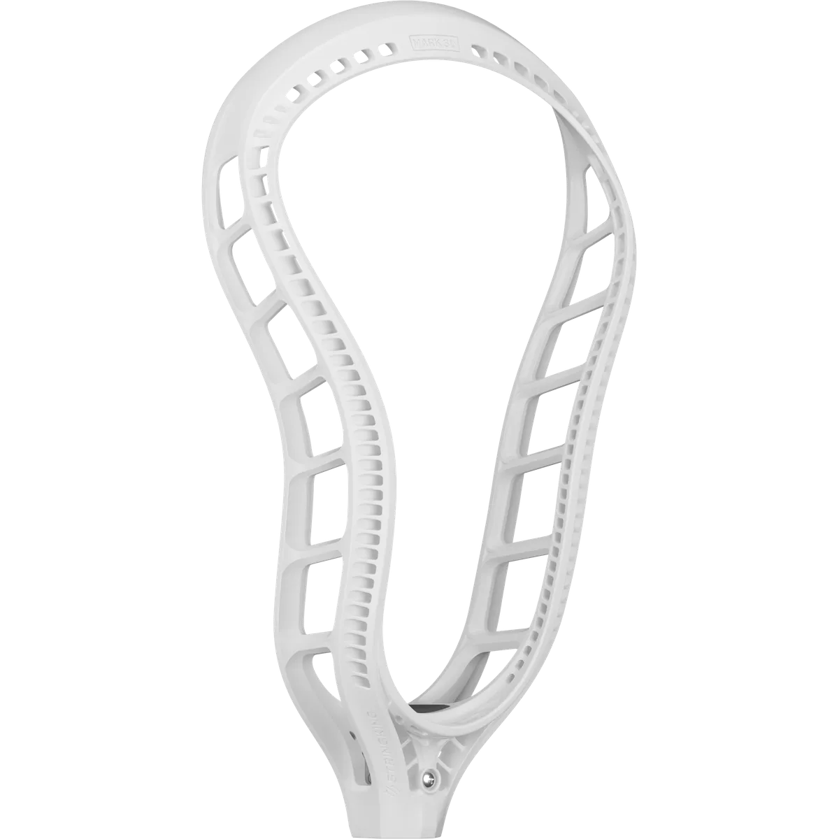 StringKing Mark 3D - Unstrung, White, Strung, Angled Back