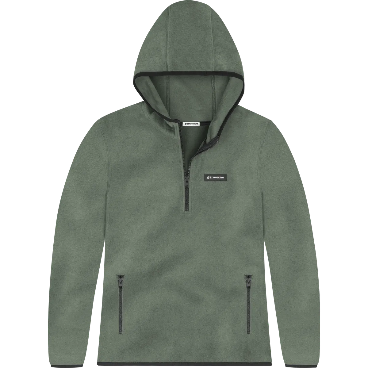 StringKing Women's Polartec Fleece Quarter Hood Pro - Sharp Fit, Avenue Green, Front