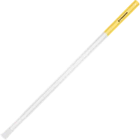 StringKing Composite 2 Pro Faceoff Bottom Lever - 175 Grams, White / Yellow, Full Length, Angled, Right Side, With Butt End