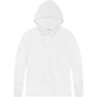 StringKing Men's Pima Jersey Hoodie - Sharp Fit, White, Front