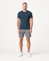 StringKing Men's Pima Jersey Pocket Tee - Sharp Fit, Navy, Full Front - Human Model