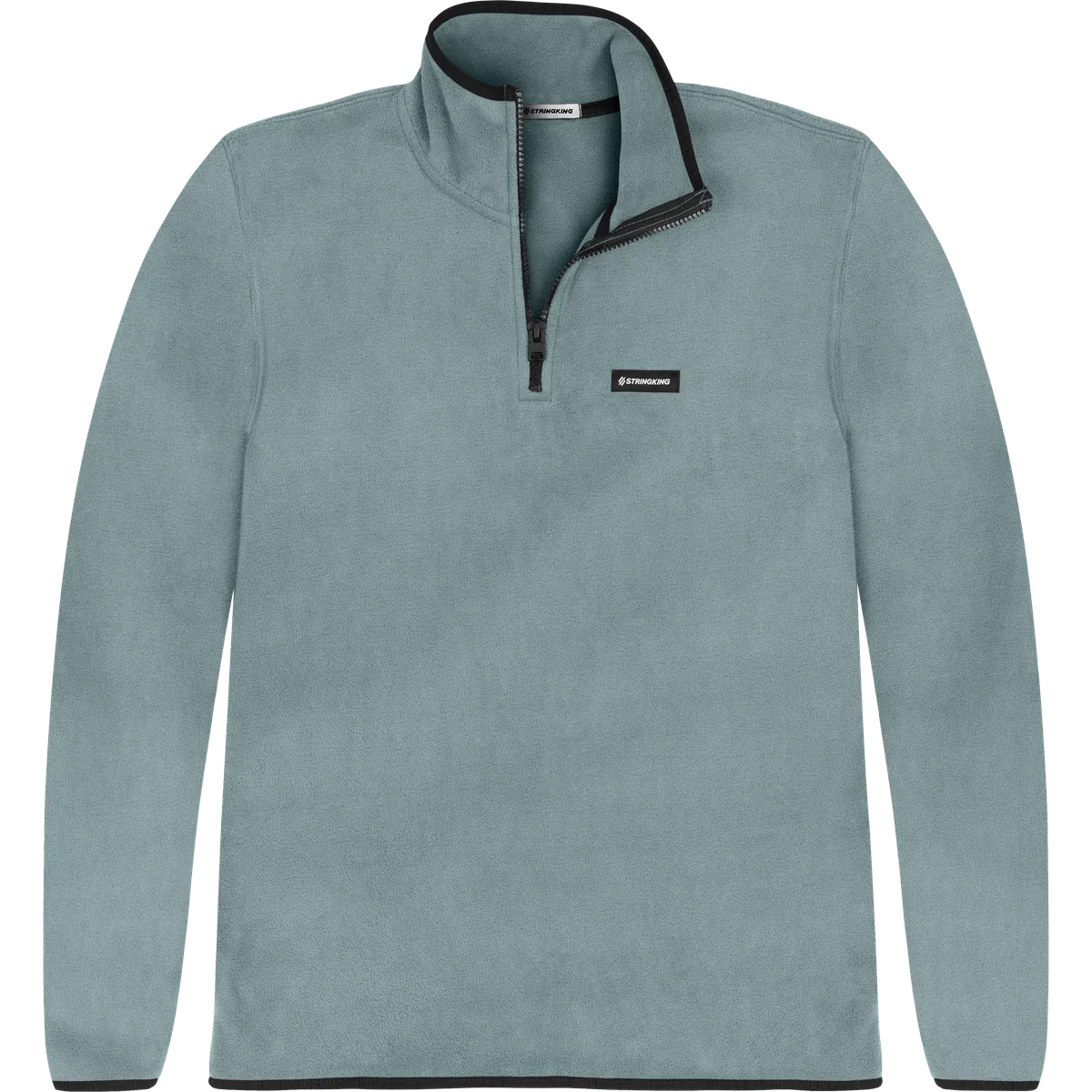 StringKing Men's Polartec Fleece Quarter Zip - Sharp Fit, Slate, Front