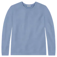 StringKing Men's Pima Cotton Crewneck Sweatshirt - Sharp Fit, Slate Blue, Front