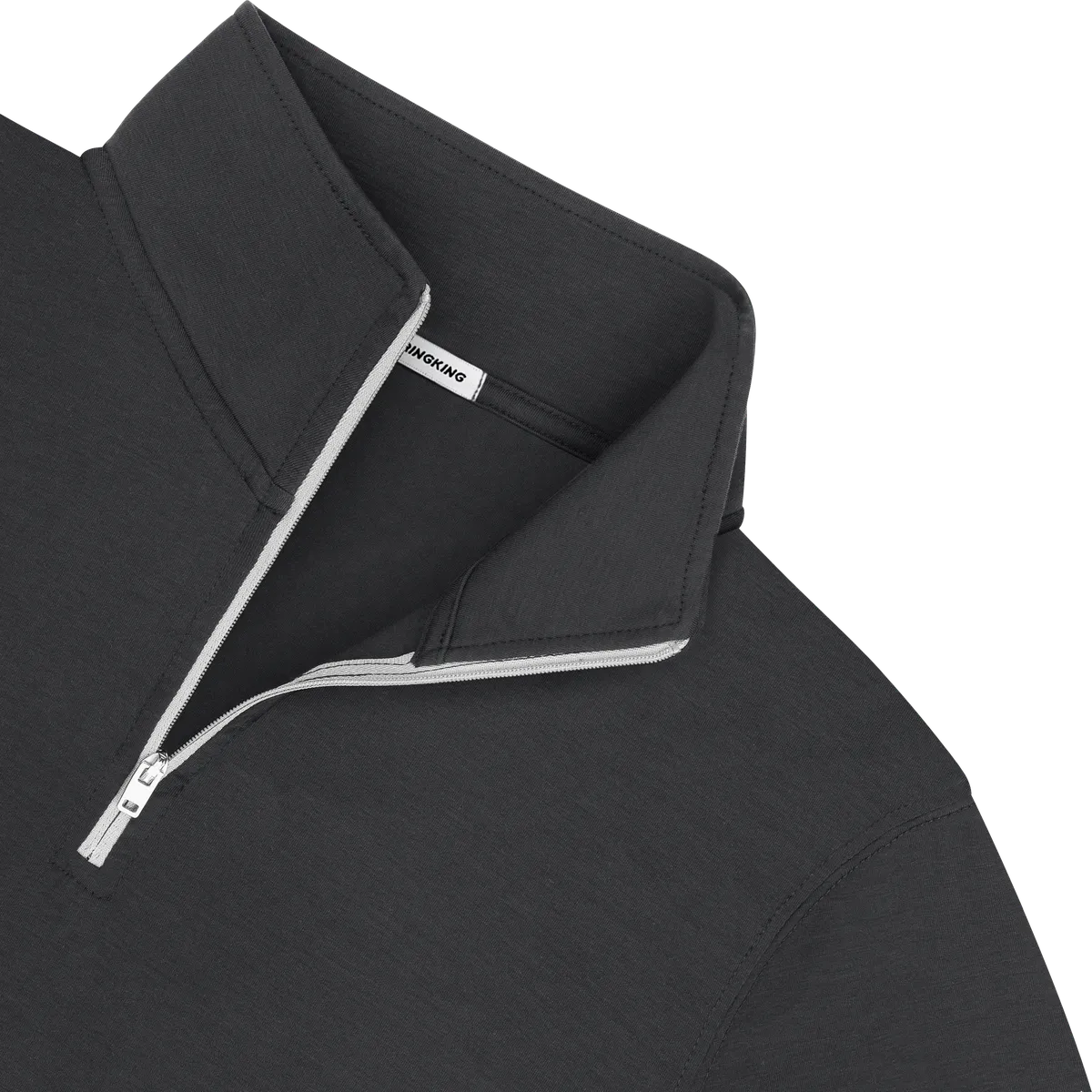 StringKing Men's FlexStyle Quarter Zip - Sharp Fit, Moonless Night, Detail