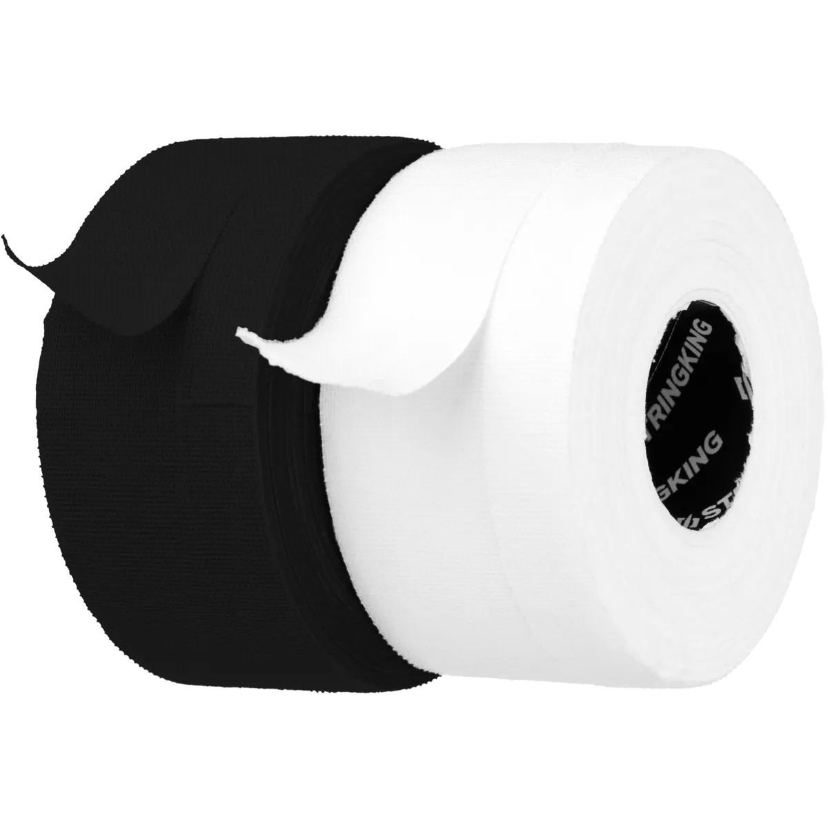 StringKing Lacrosse Tape - 2-Pack, White / Black, Angled