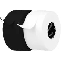 StringKing Lacrosse Tape - 2-Pack, White / Black, Angled