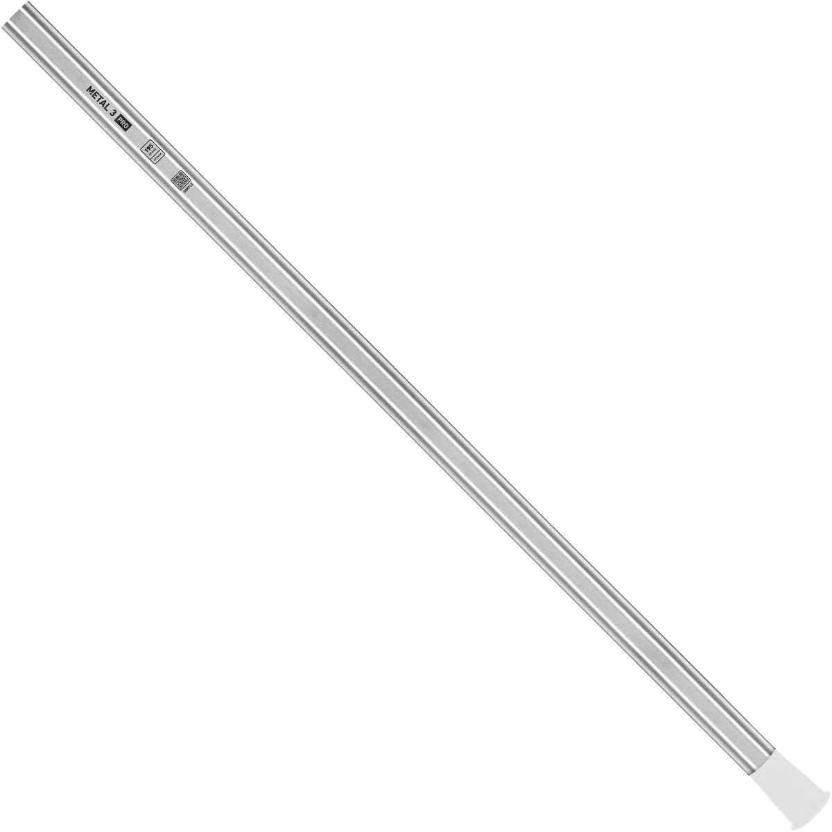 StringKing Metal 3 Pro Attack - 195 Grams, Silver, Full Length, Angled, Left Side, With Butt End