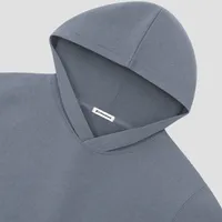 StringKing Men's Pima Terry Short Sleeve Hoodie - Sharp Fit, Tradewinds, Detail