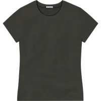 StringKing Women's Pima Terry Tee - Relaxed Fit, Peat, Front