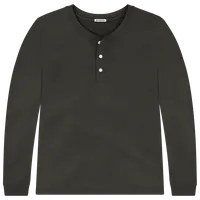 StringKing Men's Pima Terry Henley - Sharp Fit, Peat, Front