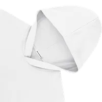 StringKing Women's Pima Cotton Hoodie - Sharp Fit, White, Detail